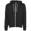 Unisex polycotton fleece full-zip hoodie DTG Dark Grey