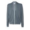 Unisex polycotton fleece full-zip hoodie Heather Slate