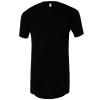Unisex long body urban t-shirt Black