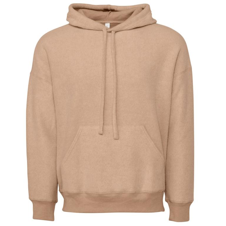 Unisex sueded fleece pullover hoodie Heather Oatmeal
