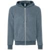 Unisex sueded fleece full-zip hoodie Heather Slate