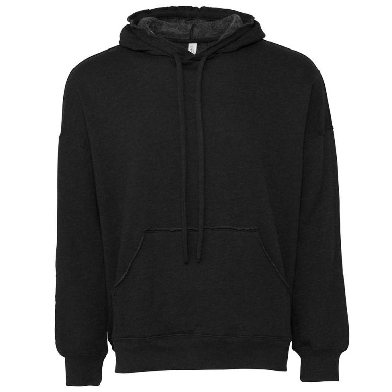 Unisex raw-seam hoodie Black Heather