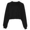 Women's raglan pullover fleece Black