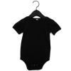 Baby Jersey short sleeve one piece Black