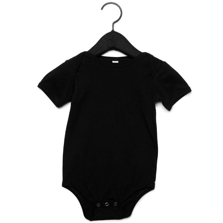 Baby Jersey short sleeve one piece Black