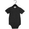 Baby Jersey short sleeve one piece Dark Grey Heather