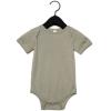 Baby Jersey short sleeve one piece Heather Stone