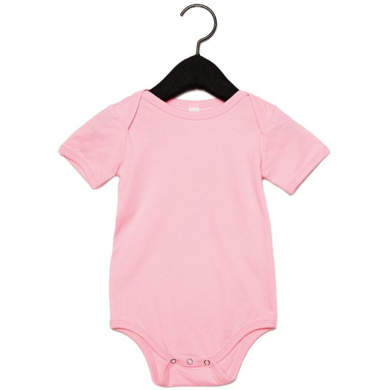 Baby Jersey short sleeve one piece Pink