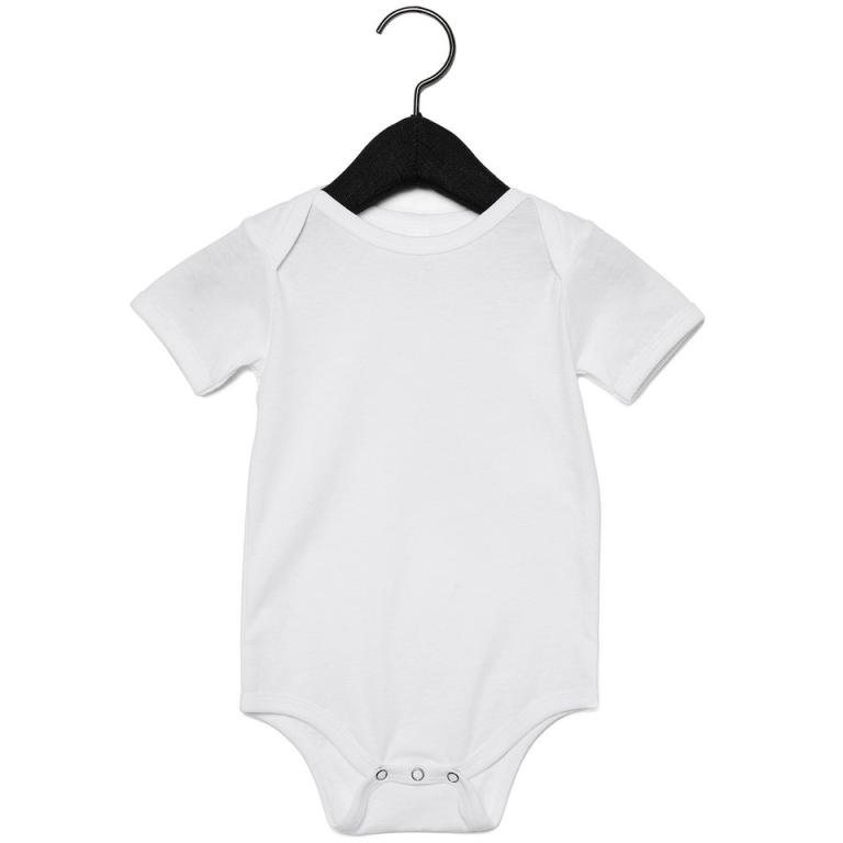 Baby Jersey short sleeve one piece White