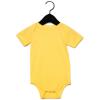 Baby Jersey short sleeve one piece Yellow