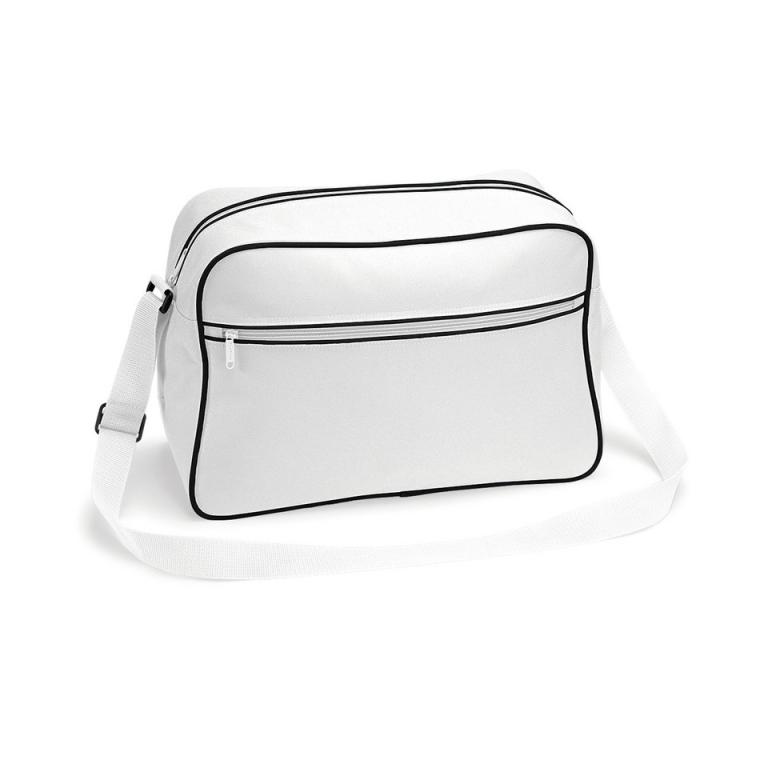 Retro shoulder bag White/Black