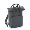 Twin handle roll-top backpack Graphite Grey