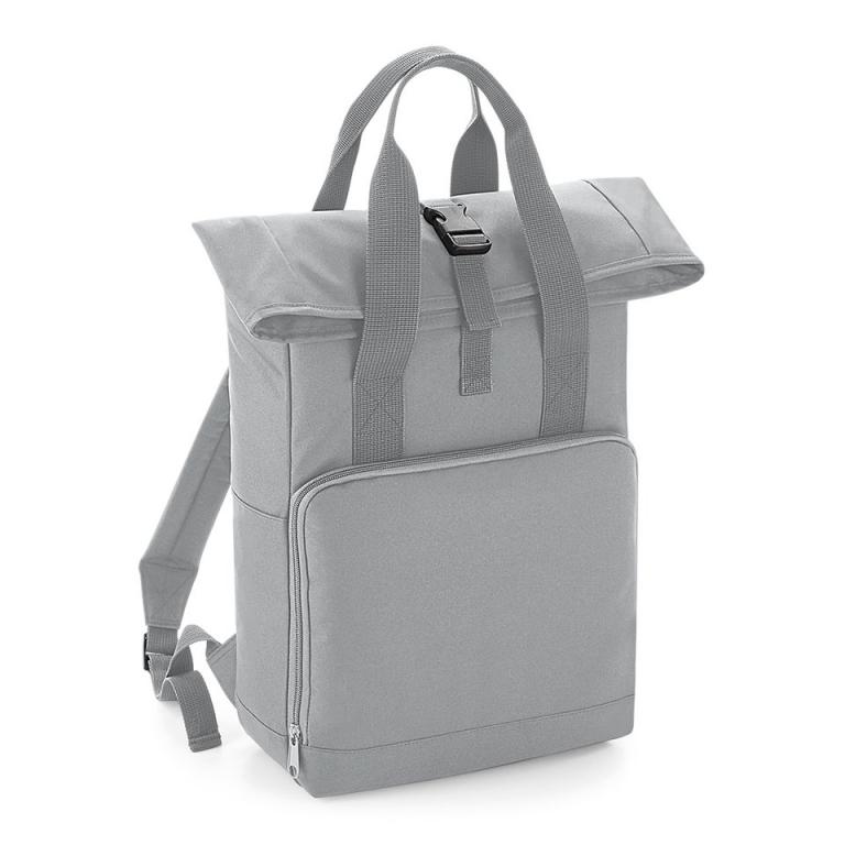 Twin handle roll-top backpack Light Grey