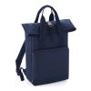 Twin handle roll-top backpack Navy Dusk
