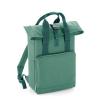 Twin handle roll-top backpack Sage Green