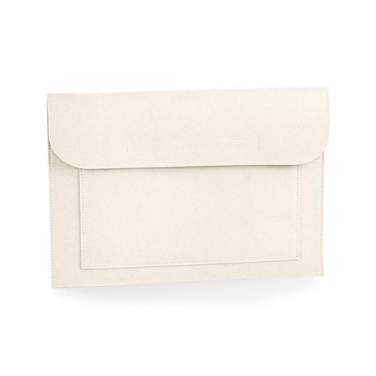 Felt laptop/document slip Soft White