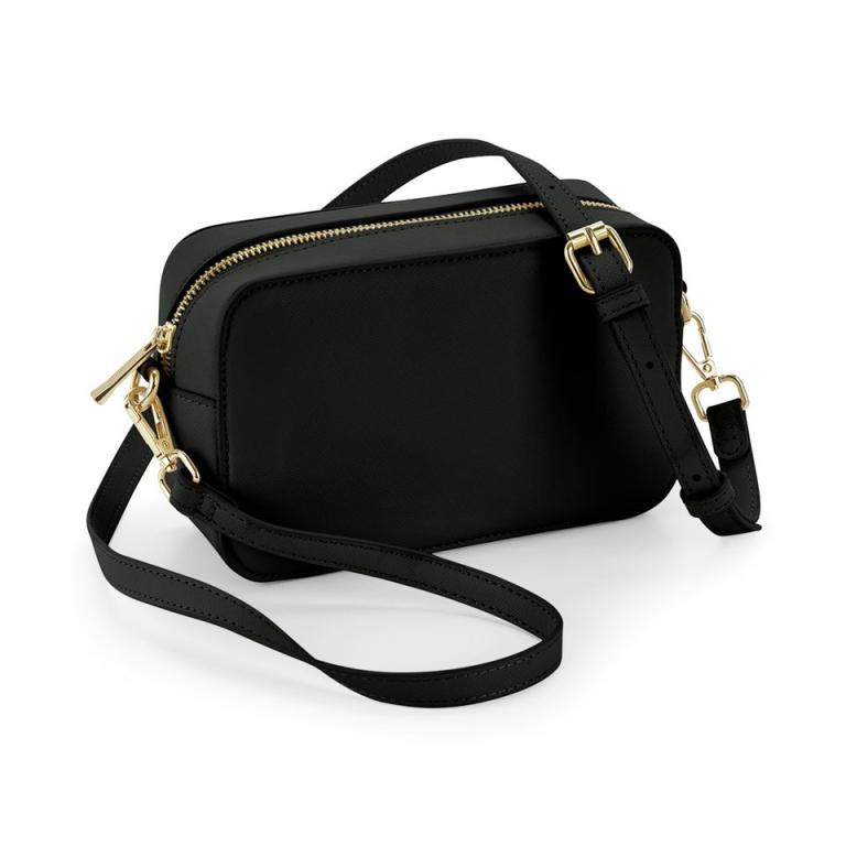 Boutique structured cross body bag Black