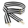 Boutique adjustable bag strap Black/White