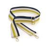 Boutique adjustable bag strap Navy/Oyster/Yellow