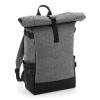 Block roll-top backpack Grey Marl/Black