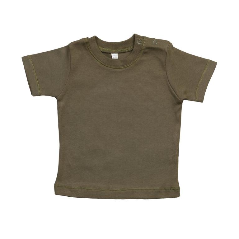 Baby T Organic Camouflage Green
