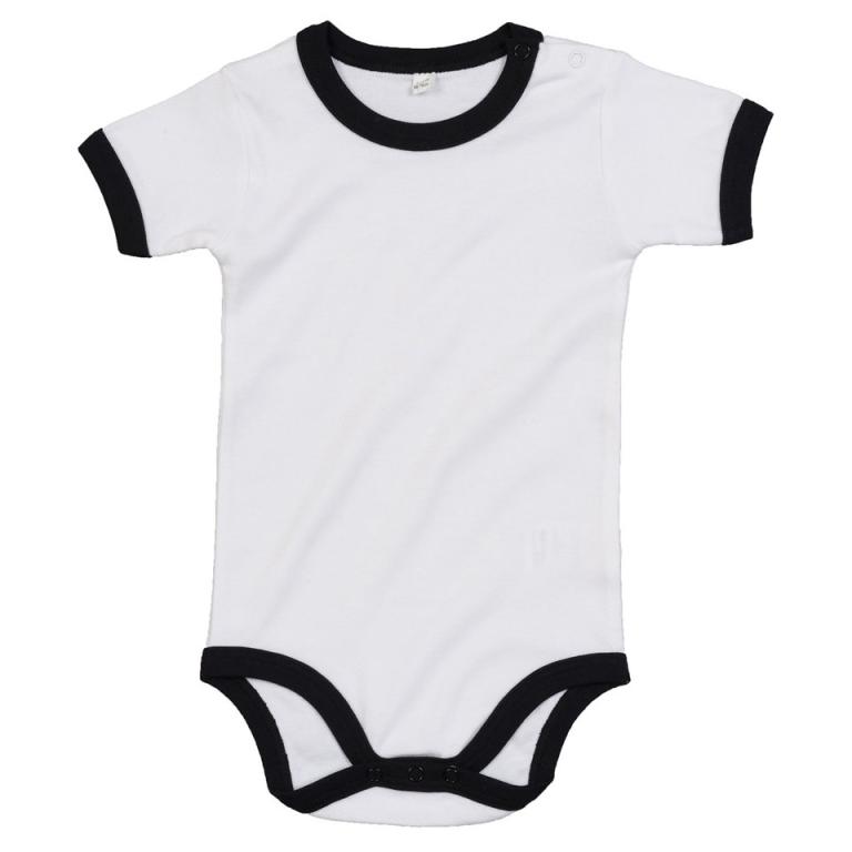 Ringer bodysuit White/Black