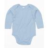 Baby organic long sleeve bodysuit Organic Dusty Blue