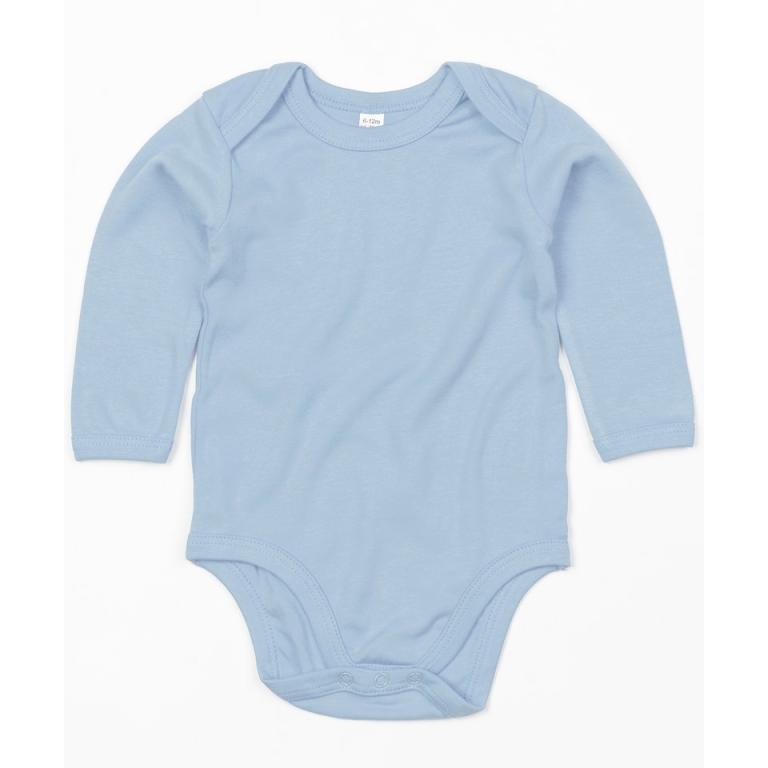 Baby organic long sleeve bodysuit Organic Dusty Blue