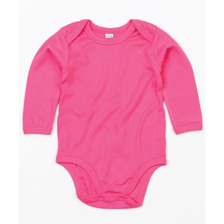 Baby organic long sleeve bodysuit Organic Fuchsia