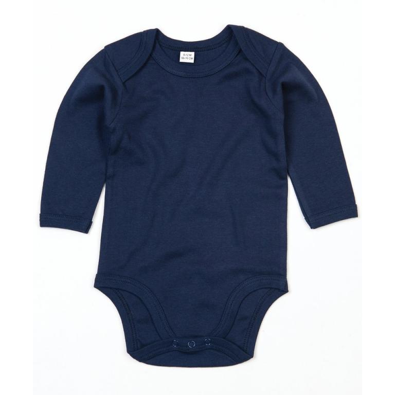 Baby organic long sleeve bodysuit Organic Nautical Navy