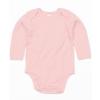 Baby organic long sleeve bodysuit Organic Powder Pink