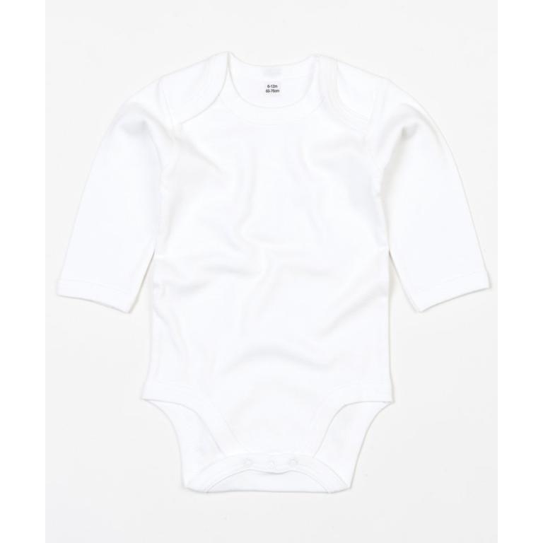 Baby organic long sleeve bodysuit Organic White