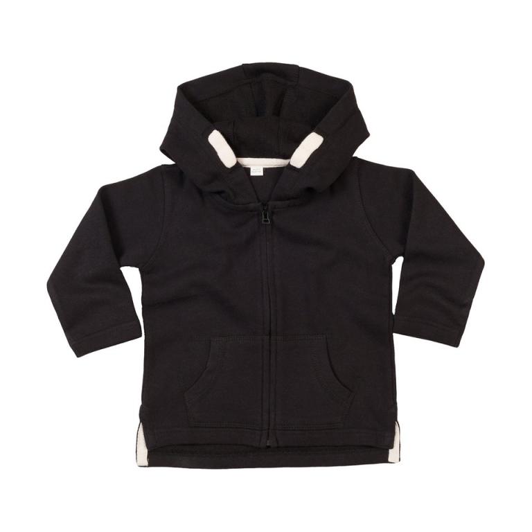 Baby zipped hoodie Black