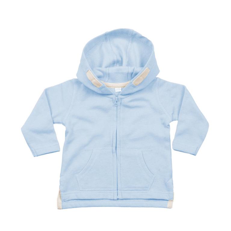 Baby zipped hoodie Dusty Blue