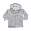 Baby zipped hoodie Heather Grey Marl