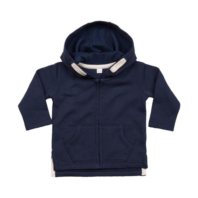 Baby zipped hoodie Nautical Navy