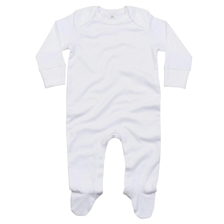 Baby organic envelope sleepsuit with mitts Organic White