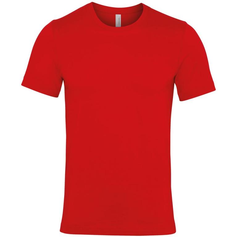 Unisex Jersey crew neck t-shirt Canvas Red