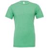 Unisex triblend crew neck t-shirt Green Triblend