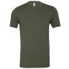 Unisex triblend crew neck t-shirt Military Green Triblend
