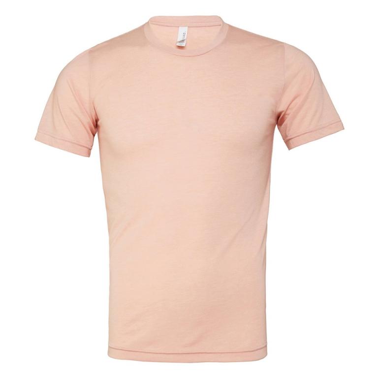 Unisex triblend crew neck t-shirt PeachTriblend