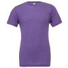 Unisex triblend crew neck t-shirt Purple Triblend