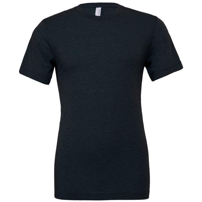 Unisex triblend crew neck t-shirt Solid Navy Triblend