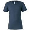 Unisex triblend crew neck t-shirt Steel Blue Triblend