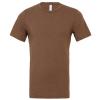 Unisex heather CVC short sleeve t-shirt Heather Brown