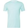 Unisex heather CVC short sleeve t-shirt Heather Ice Blue