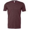 Unisex heather CVC short sleeve t-shirt Heather Maroon