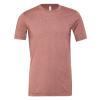 Unisex heather CVC short sleeve t-shirt Heather Mauve