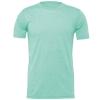 Unisex heather CVC short sleeve t-shirt Heather Mint