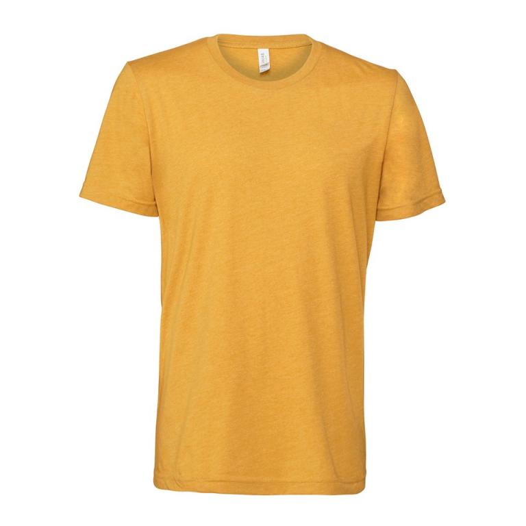 Unisex heather CVC short sleeve t-shirt Heather Mustard